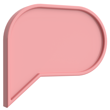 Konuşma balonu. Sohbet balonu. 3B illüstrasyon.