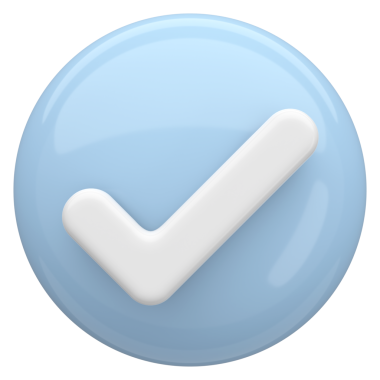 3 boyutlu onay kutusu. İşaretle. 3B illüstrasyon.