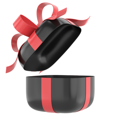 Hediye Kutusu açıldı. Üç boyutlu hediye kutusu. 3B illüstrasyon.