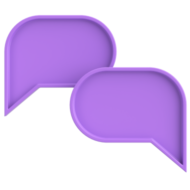 Konuşma balonu. Sohbet balonu. 3B illüstrasyon.