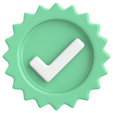 3 boyutlu onay kutusu. İşaretle. 3B illüstrasyon.