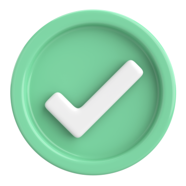 3 boyutlu onay kutusu. İşaretle. 3B illüstrasyon.