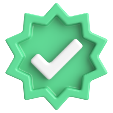 3 boyutlu onay kutusu. İşaretle. 3B illüstrasyon.