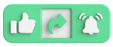 Üye olma düğmesini paylaşmak gibi. 3B illüstrasyon.