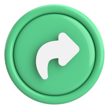 Paylaş düğmesi. Simgeyi paylaş. 3B illüstrasyon.