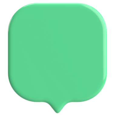 Konuşma balonu. Sohbet balonu. 3B illüstrasyon.