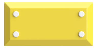 Üç boyutlu düğme. Boş tuş. 3B illüstrasyon.