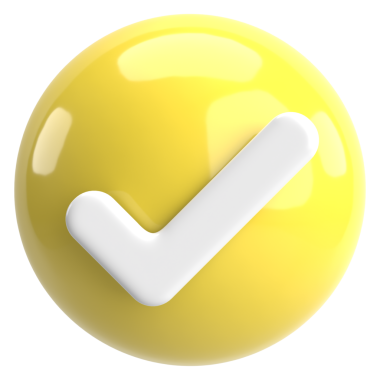 3 boyutlu onay kutusu. İşaretle. 3B illüstrasyon.