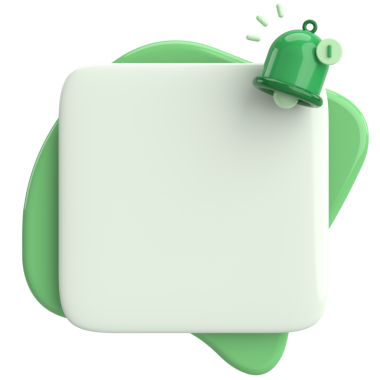 Üç boyutlu uyarı kutusu. 3B illüstrasyon.