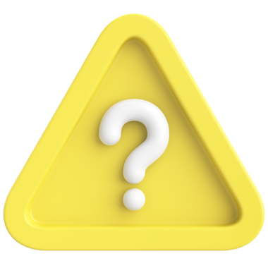 Soru işareti işareti. 3B illüstrasyon.