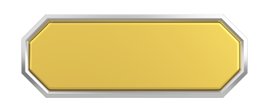 Üç boyutlu düğme. Boş tuş. 3B illüstrasyon.