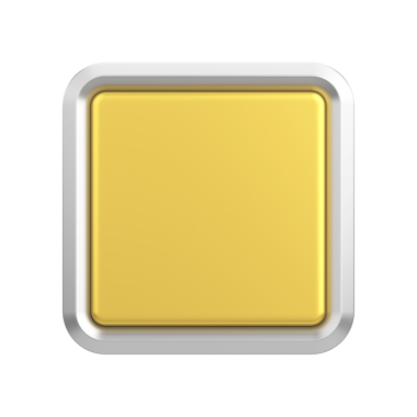 Üç boyutlu düğme. Boş tuş. 3B illüstrasyon.