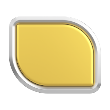 Üç boyutlu düğme. Boş tuş. 3B illüstrasyon.