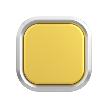 Üç boyutlu düğme. Boş tuş. 3B illüstrasyon.