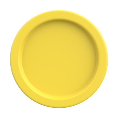 Üç boyutlu düğme. Boş tuş. 3B illüstrasyon.