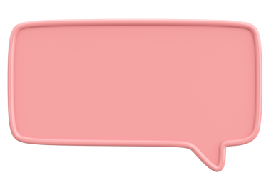 Konuşma balonu. Mesaj kutusu. 3B illüstrasyon.