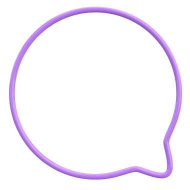 Konuşma balonu. Mesaj kutusu. 3B illüstrasyon.