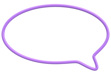 Konuşma balonu. Mesaj kutusu. 3B illüstrasyon.