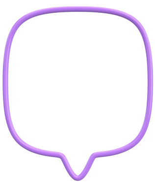 Konuşma balonu. Mesaj kutusu. 3B illüstrasyon.