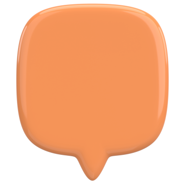 Konuşma balonu. Mesaj kutusu. 3B illüstrasyon.