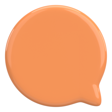 Konuşma balonu. Mesaj kutusu. 3B illüstrasyon.