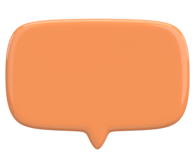 Konuşma balonu. Mesaj kutusu. 3B illüstrasyon.