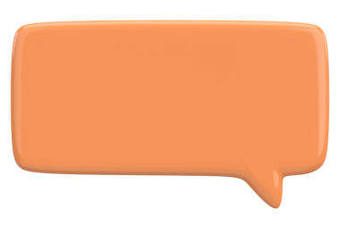 Konuşma balonu. Mesaj kutusu. 3B illüstrasyon.