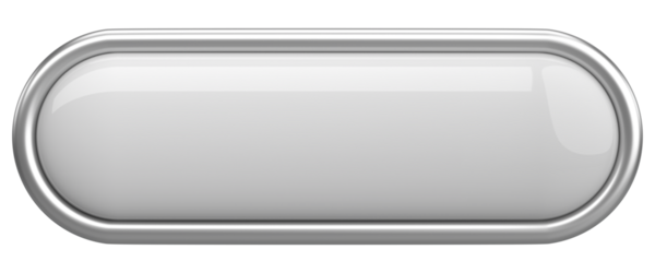 Üç boyutlu düğme. Boş tuş. 3B illüstrasyon.