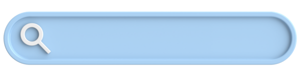 Arama alanı. Arama barı. 3B illüstrasyon.