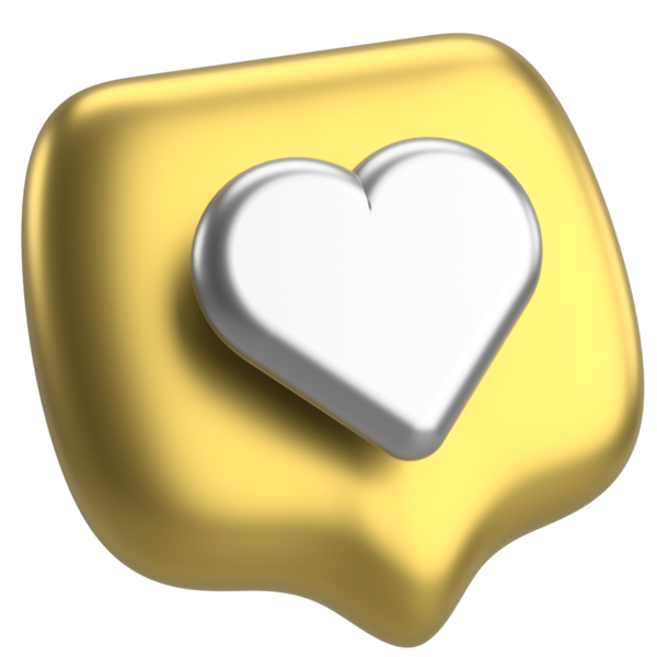 Düğme gibi. İkon gibi. 3B illüstrasyon.