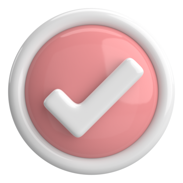 3 boyutlu onay kutusu. İşaretle. 3B illüstrasyon.