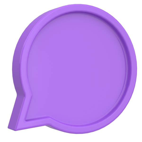 Konuşma balonu. Sohbet balonu. 3B illüstrasyon.