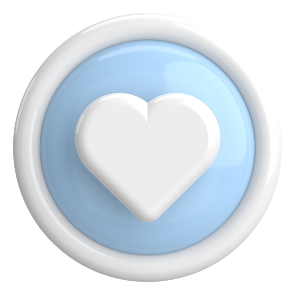 Düğme gibi. İkon gibi. 3B illüstrasyon.