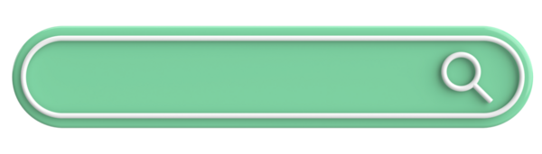 Arama alanı. Arama barı. 3B illüstrasyon.