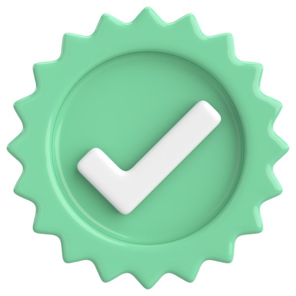 3 boyutlu onay kutusu. İşaretle. 3B illüstrasyon.