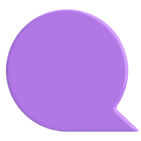 Konuşma balonu. Sohbet balonu. 3B illüstrasyon.