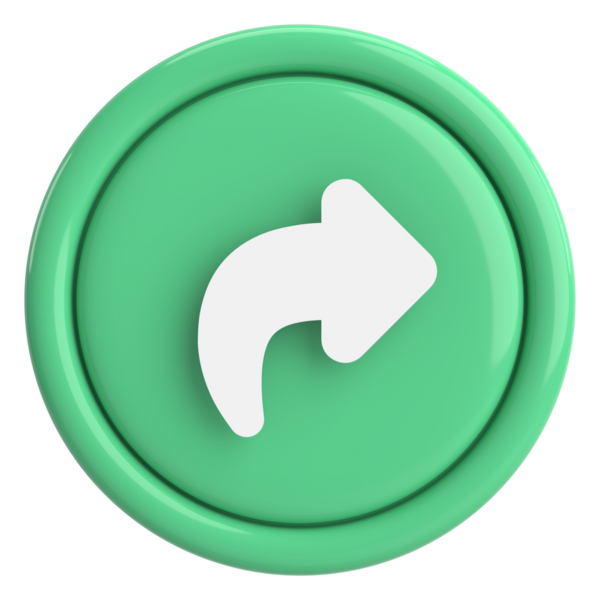 Paylaş düğmesi. Simgeyi paylaş. 3B illüstrasyon.