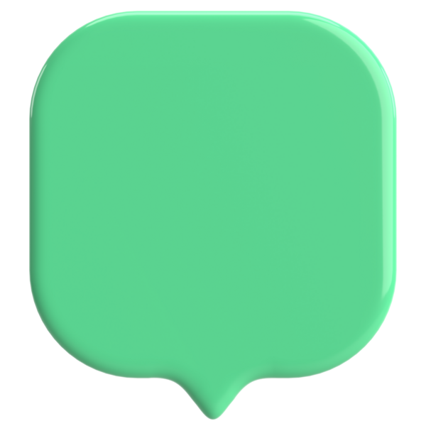 Konuşma balonu. Sohbet balonu. 3B illüstrasyon.