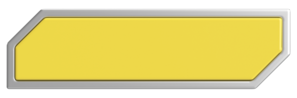 Üç boyutlu düğme. Boş tuş. 3B illüstrasyon.