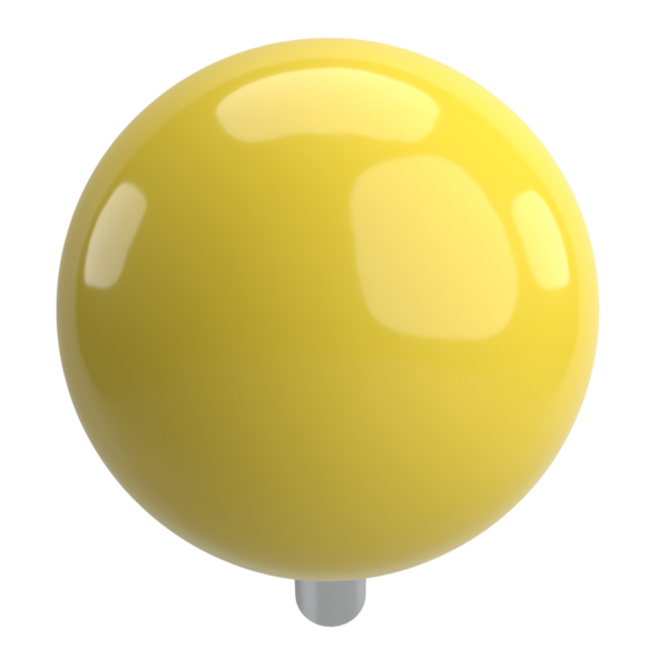 Pimi çek. Çizim iğnesi. Üç boyutlu pim. 3B illüstrasyon.