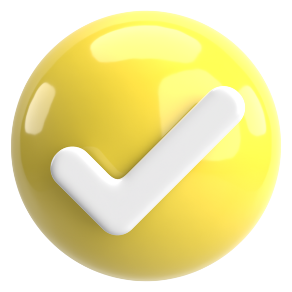 3 boyutlu onay kutusu. İşaretle. 3B illüstrasyon.