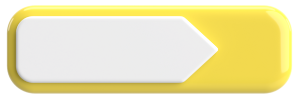 Üç boyutlu düğme. Boş tuş. 3B illüstrasyon.