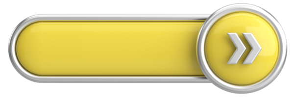 Sonraki düğme. Devam et düğmesi. 3B illüstrasyon.