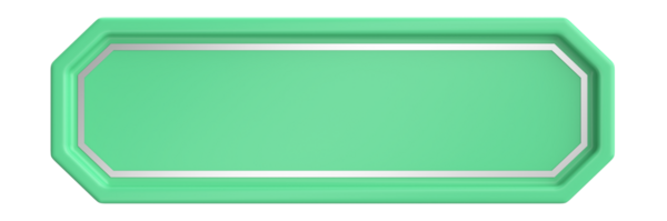 Üç boyutlu düğme. Boş tuş. 3B illüstrasyon.