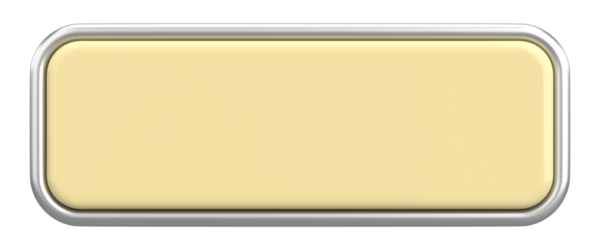 Üç boyutlu düğme. Boş tuş. 3B illüstrasyon.