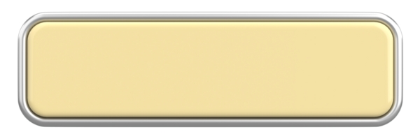 Üç boyutlu düğme. Boş tuş. 3B illüstrasyon.