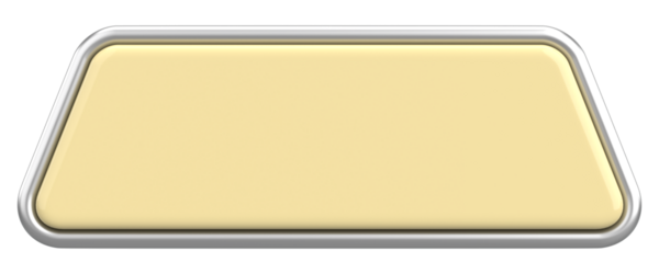 Üç boyutlu düğme. Boş tuş. 3B illüstrasyon.