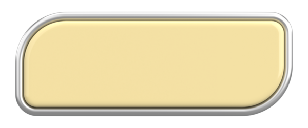 Üç boyutlu düğme. Boş tuş. 3B illüstrasyon.