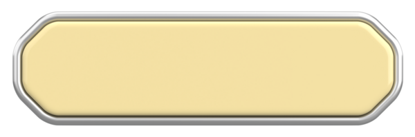 Üç boyutlu düğme. Boş tuş. 3B illüstrasyon.