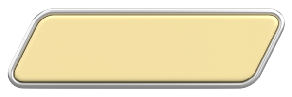 Üç boyutlu düğme. Boş tuş. 3B illüstrasyon.